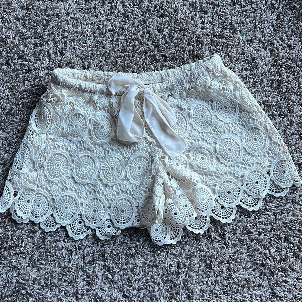 Lace shorts!